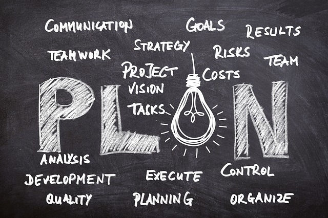 Project management chalk image