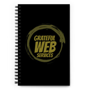 Grateful Web Services Spiral notebook